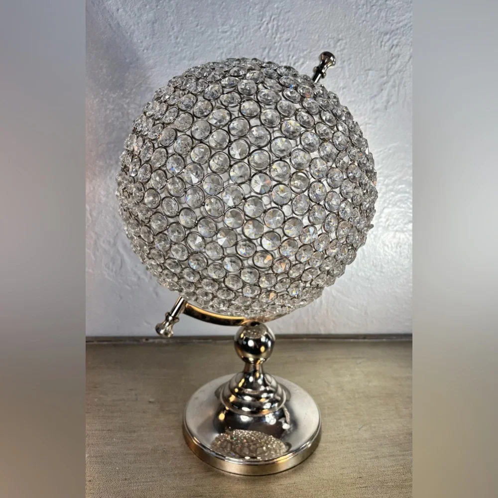 Crystal Globe Decor with Silver Stand - Picture 4 of 13